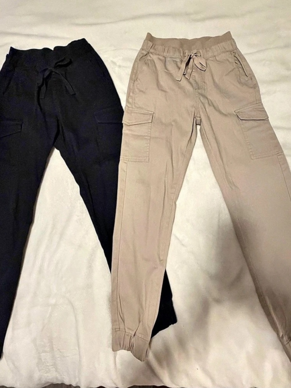 Urban Planet refuge Cargo Jogger Pants Black & Beige Size XS